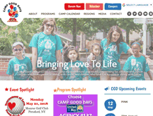 Tablet Screenshot of campgooddays.org